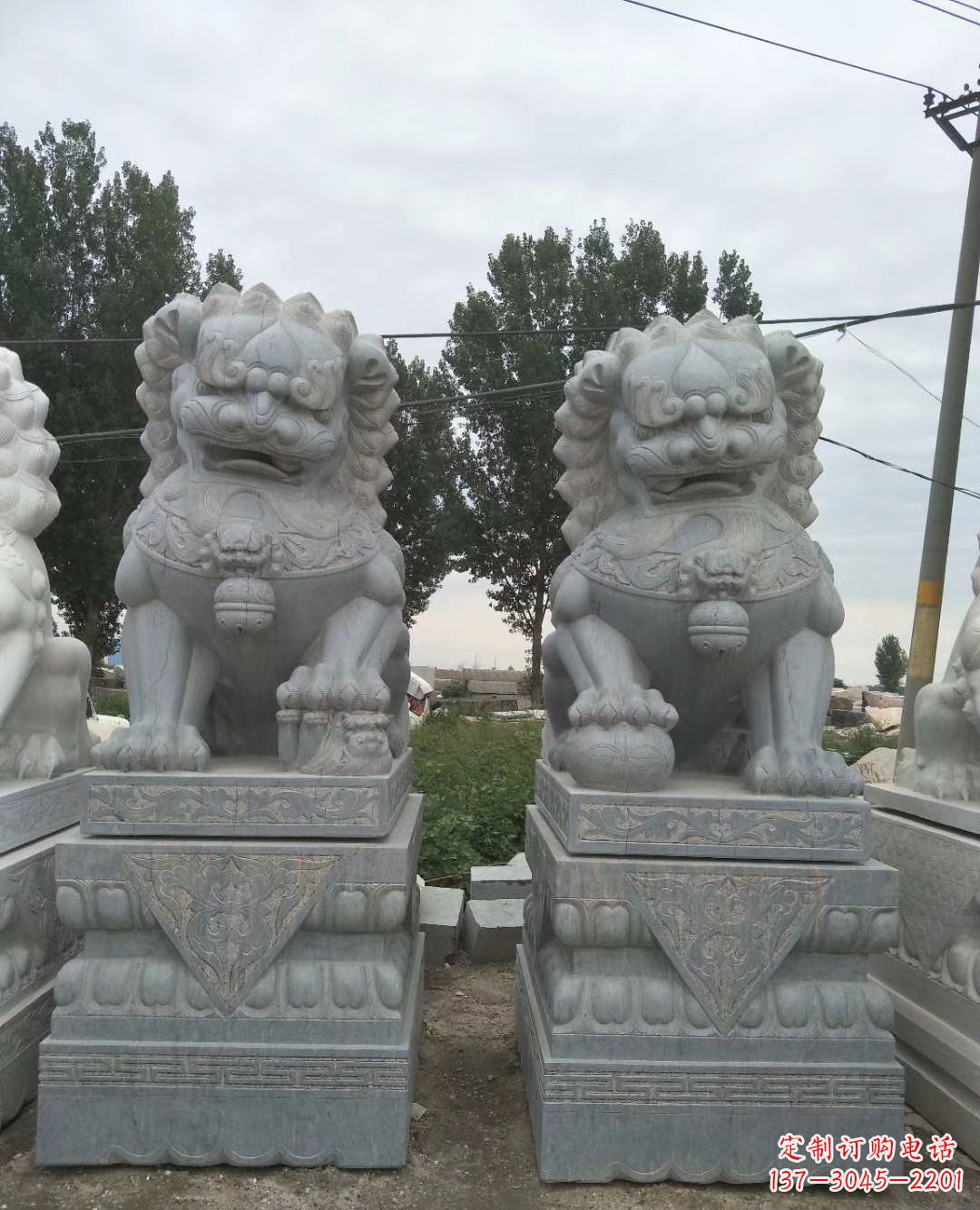大同3米高青石狮子