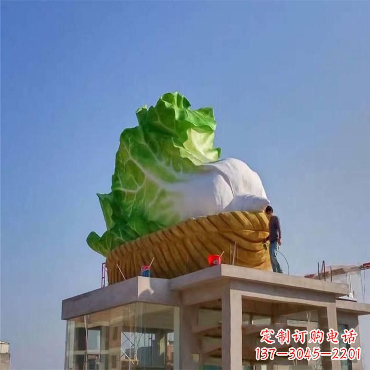 大同玻璃钢白菜雕塑