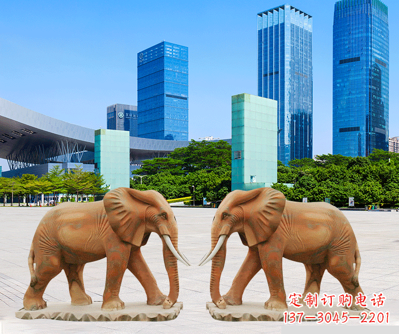 大同雕刻石雕大象的