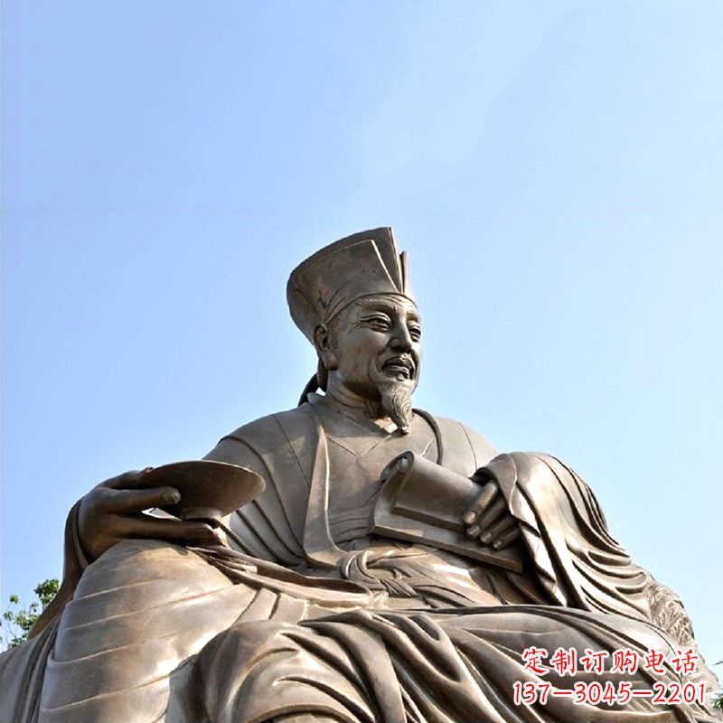 大同历史名人北宋文坛领袖欧阳修铸铜雕塑