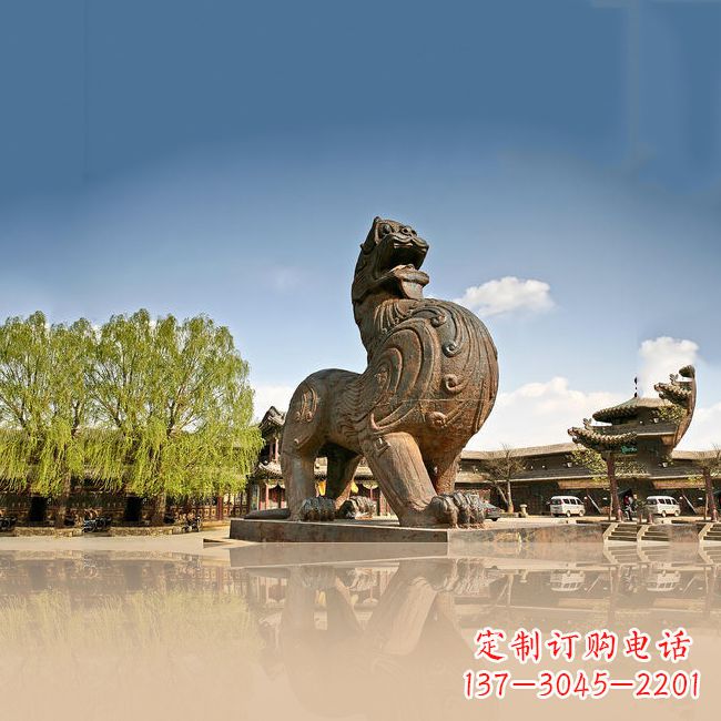 大同铜雕狴犴雕塑-景区园林广场神兽景观摆件