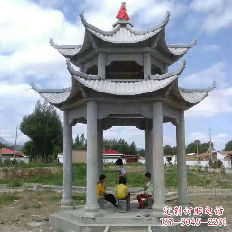 大同中式庭院石凉亭