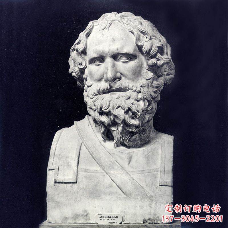 大同阿基米德石雕头像传承古典美学
