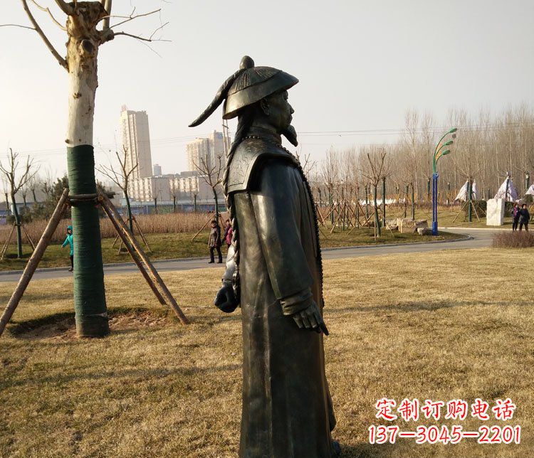 大同爱国人物林则徐铜雕