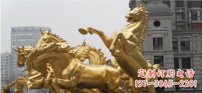 大同腾驰而去,竞技飞扬——“飞马腾跃”铜雕马群