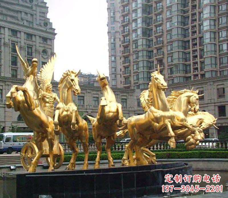 大同八马群阿波罗铜雕