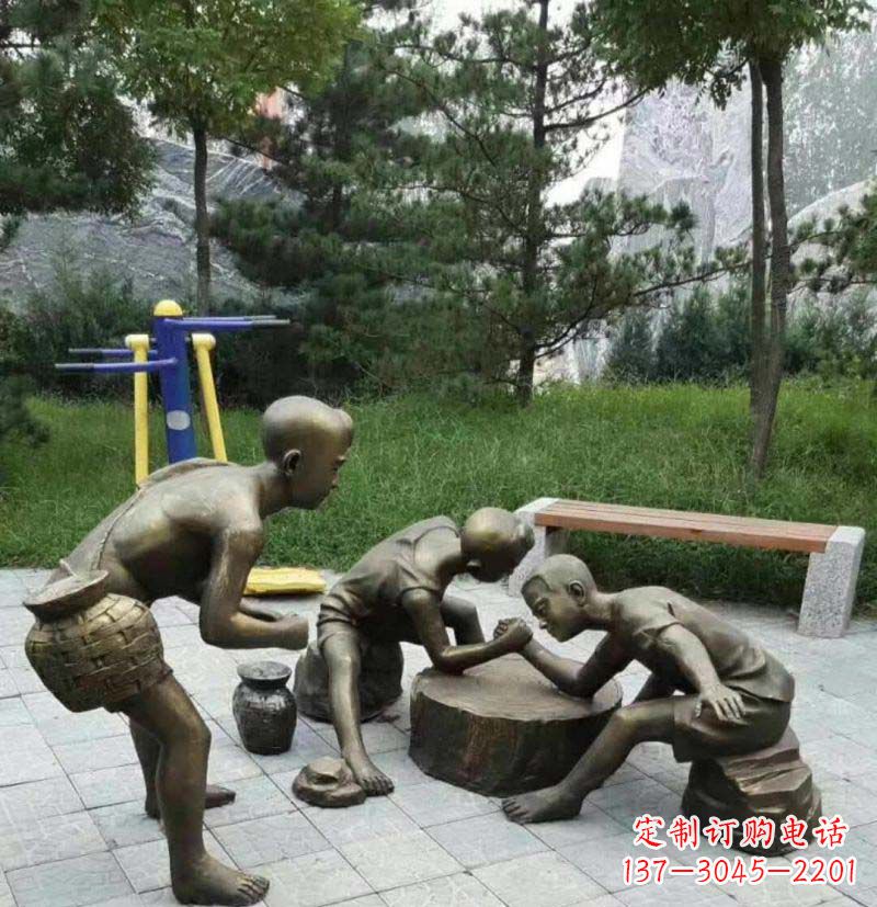大同儿童童趣铜雕
