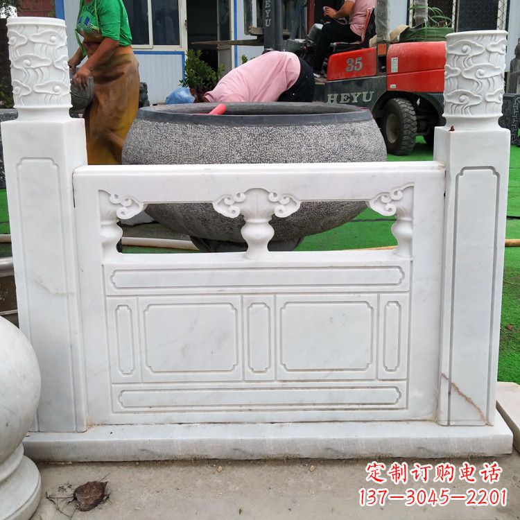 大同白色石雕栏板
