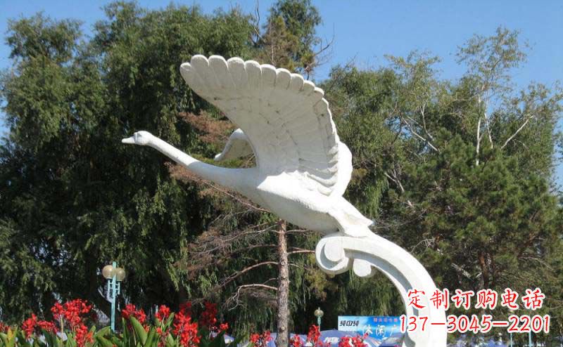 大同白天鹅大理石雕塑