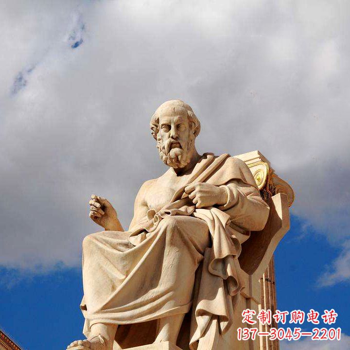 大同柏拉图砂岩石雕景观-公园广场世界知名人物雕塑
