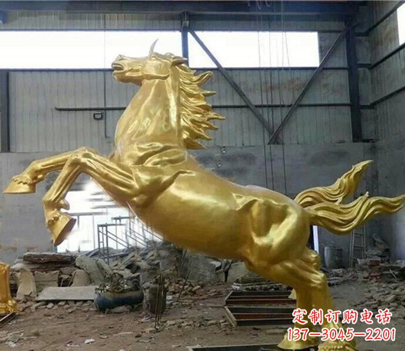 大同摆件街边公园奔腾骏马铜雕塑