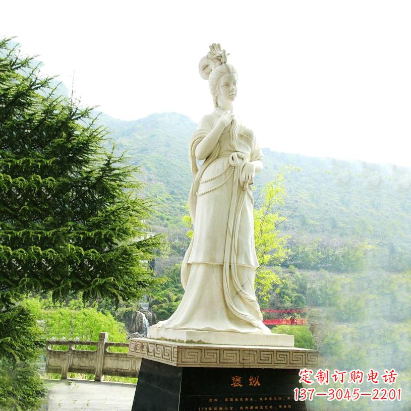 大同褒姒石雕像-中国古代知名美女雕塑