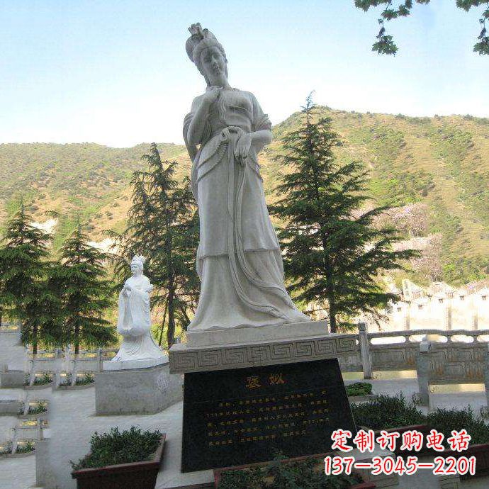 大同褒姒雕像-中国古代知名美女“烽火戏诸侯”相关人物雕塑
