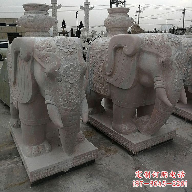 大同宝瓶(保平安)石雕大象