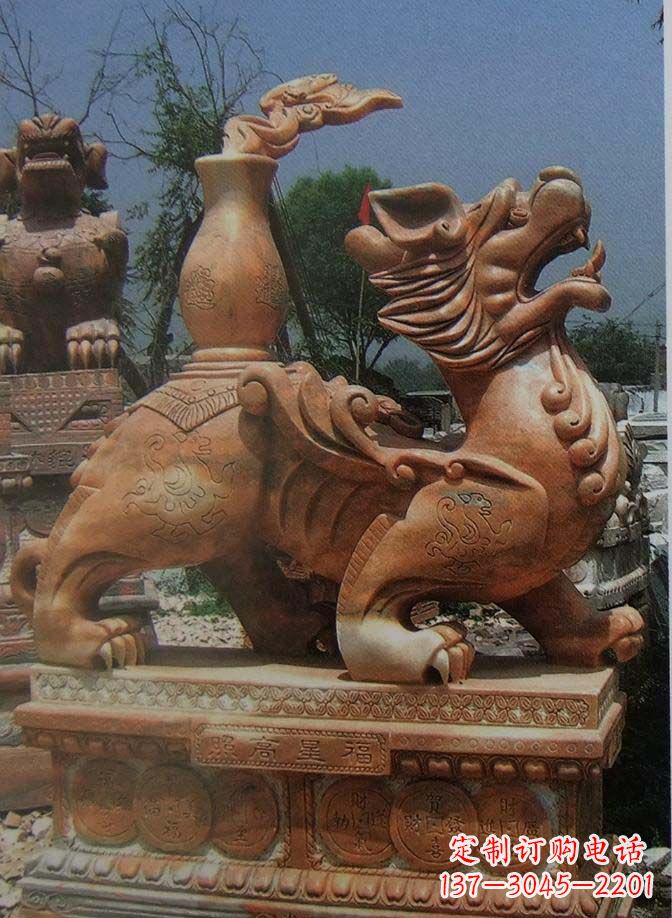 大同古典麒麟大理石雕塑