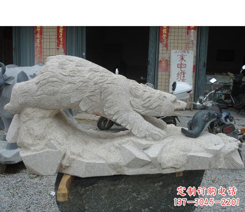 大同北极熊精灵精致细腻的雕塑装饰