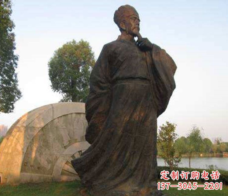 大同北宋文学家欧阳修铜雕