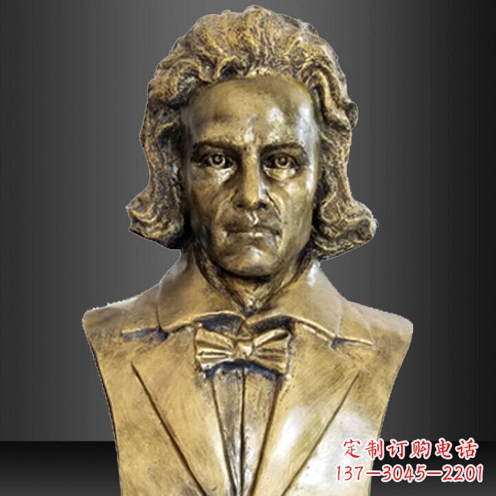 大同贝多芬纯铜铸造名人胸像