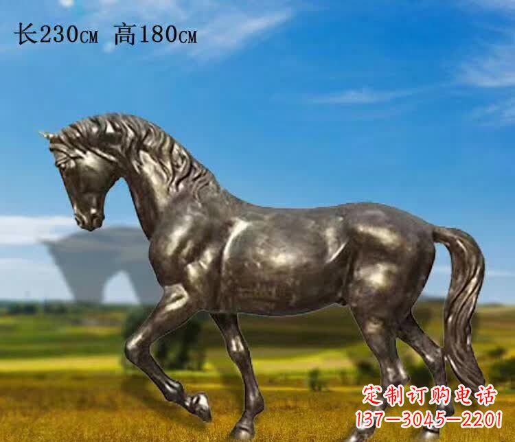 大同奔马铜雕 (2)