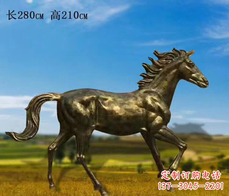 大同奔马铜雕 (3)
