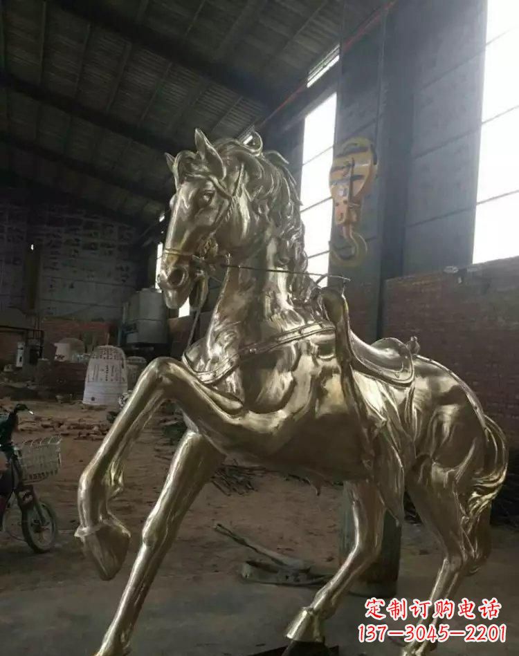 大同奔马铜雕
