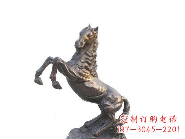 大同精美的奔腾马铜镀铜动物雕塑