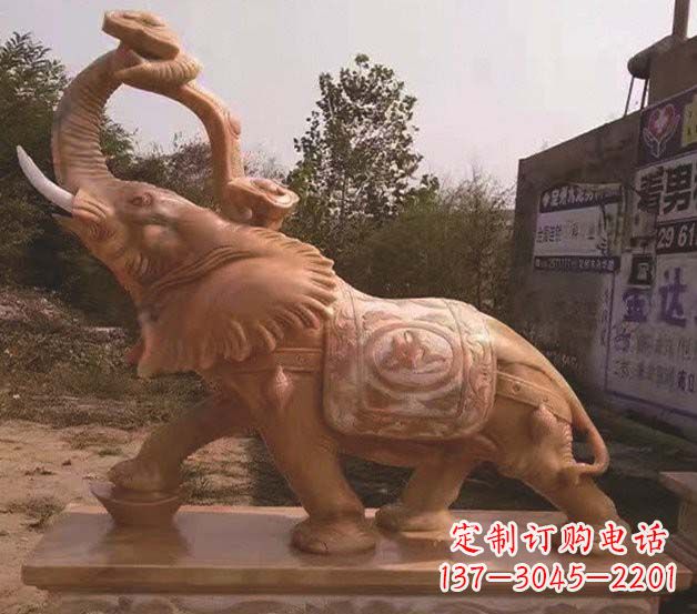 大同大象雕塑鼻卷如意