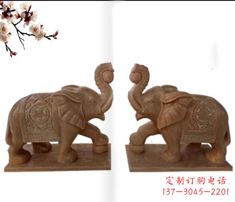 大同精美大象石雕