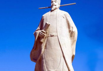 大同景区园林欧阳修大型砂岩雕像-中国历史文化名人著名文学大家