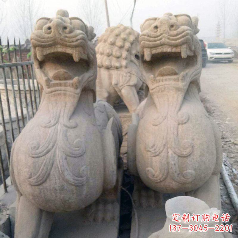 大同狴犴仿古石雕塑