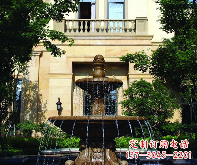 大同多层喷泉石雕——景观装饰的精美绝伦