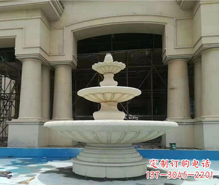大同别墅景观多层喷泉石雕 (3)