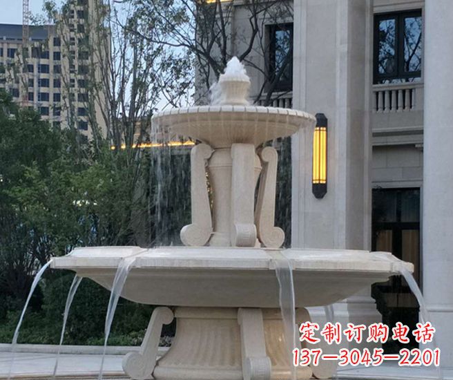 大同精美玉石喷泉给家园带来恬静古朴