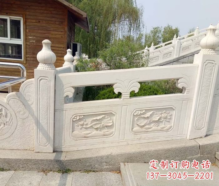 大同汉白玉石浮雕栏板,给您的家居带来极致的艺术魅力