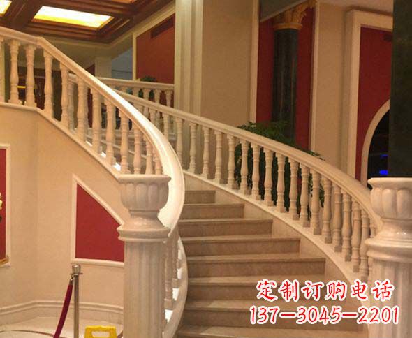大同别墅景观汉白玉石栏杆石雕