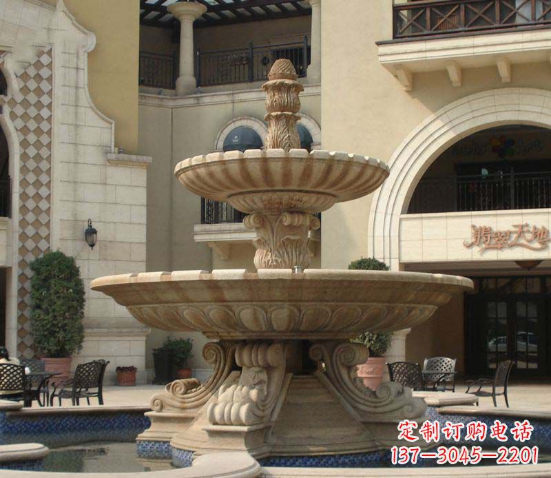 大同别墅景观石雕大型喷泉雕塑 (2)