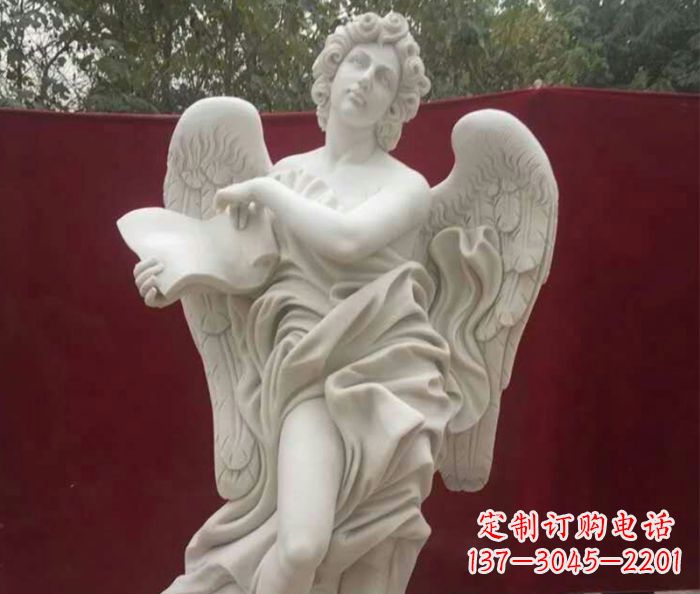 大同别墅景观天使人物石雕 (2)