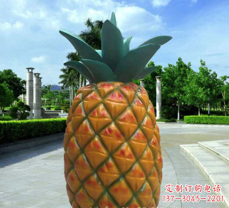 大同玻璃钢菠萝雕塑
