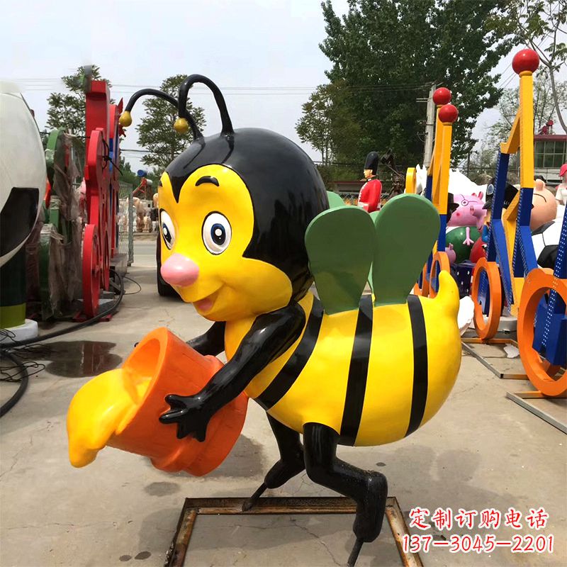 大同玻璃钢蜜蜂雕塑