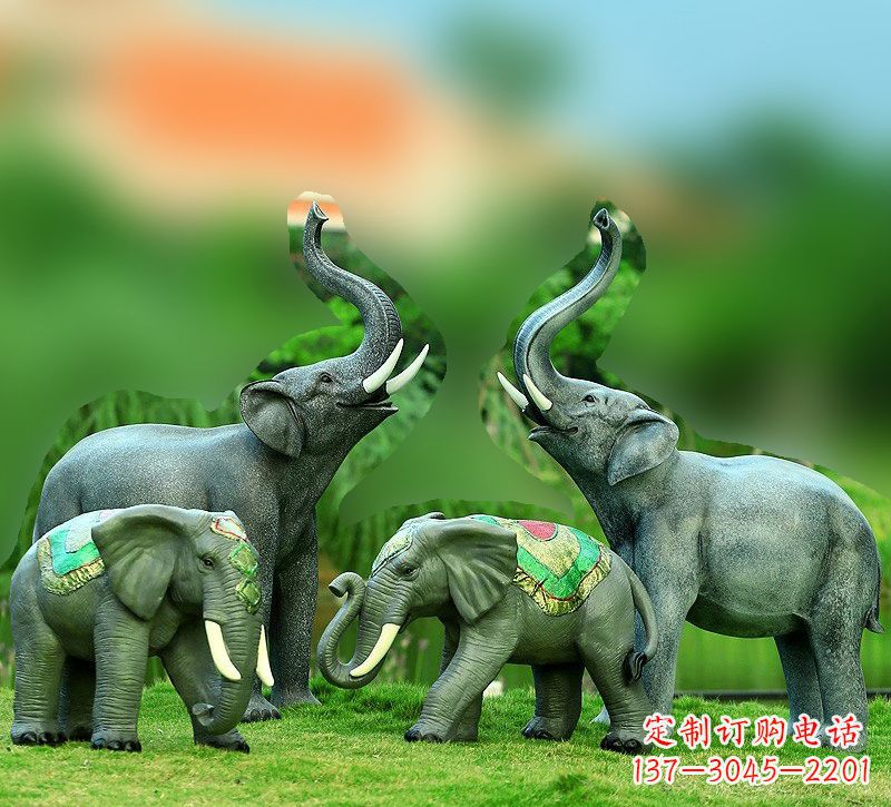 大同玻璃钢大象雕塑——把大象的优雅带入现代