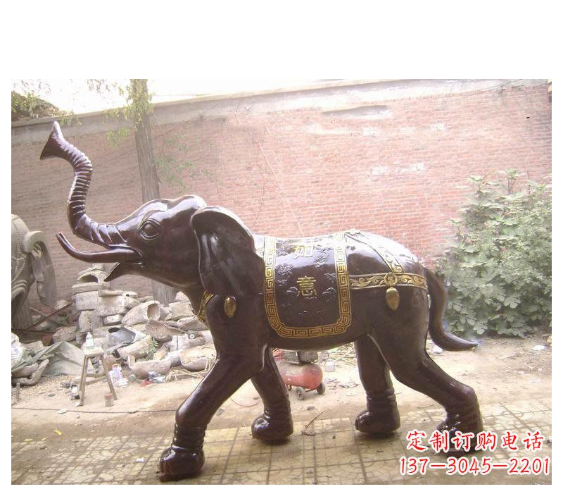 大同玻璃钢大象雕塑