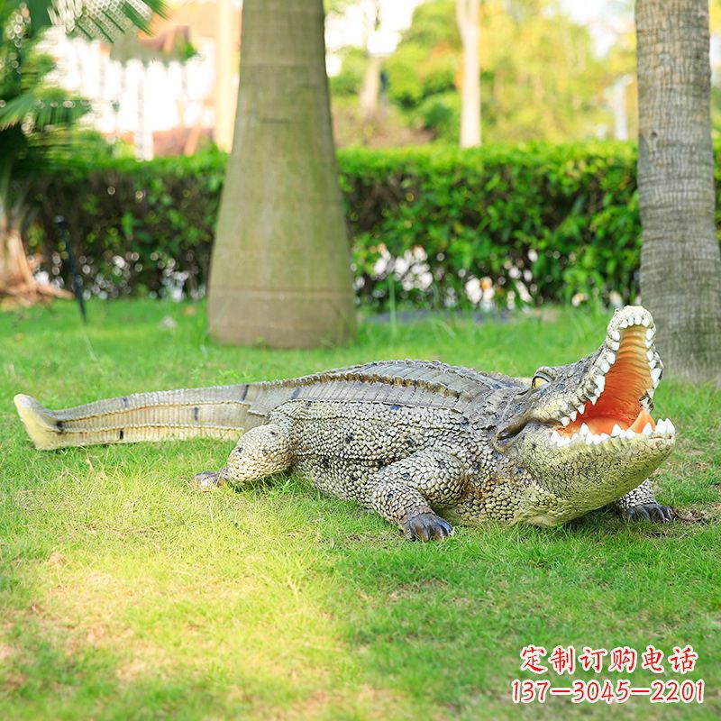 大同玻璃钢仿真动物雕塑点亮园林景观