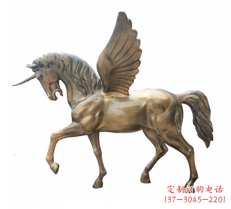 大同玻璃钢独角兽飞马雕塑