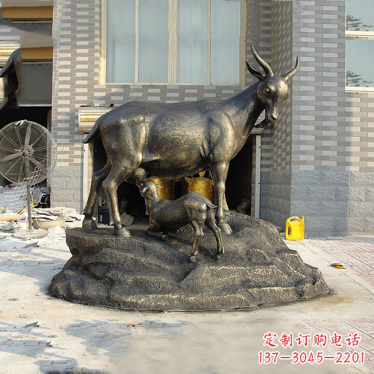大同玻璃钢仿铜动物雕塑