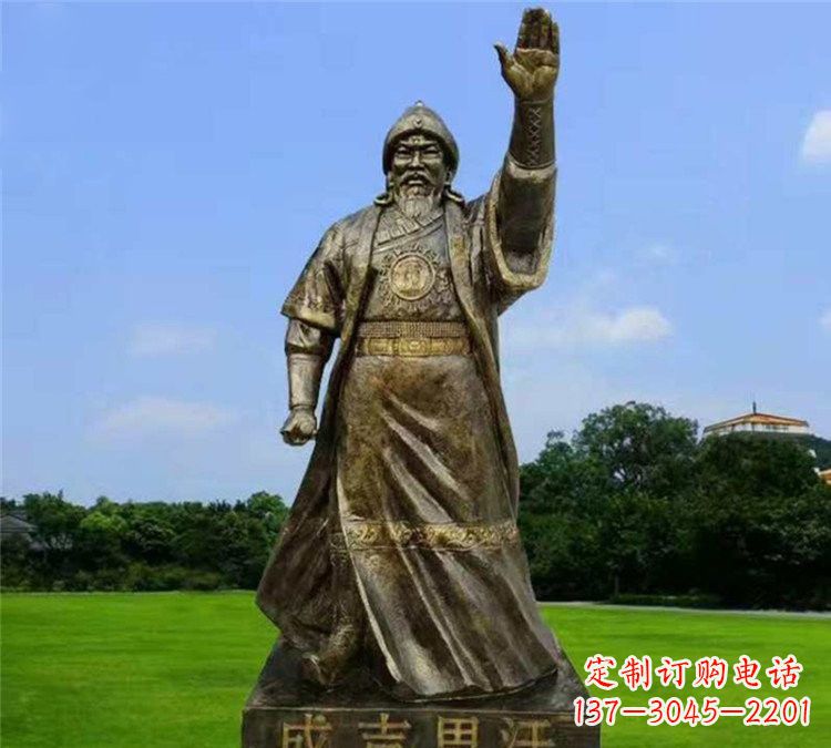 大同玻璃钢成吉思汗雕塑