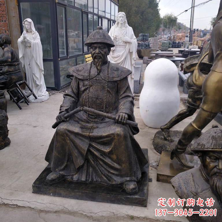 大同玻璃钢林则徐雕塑