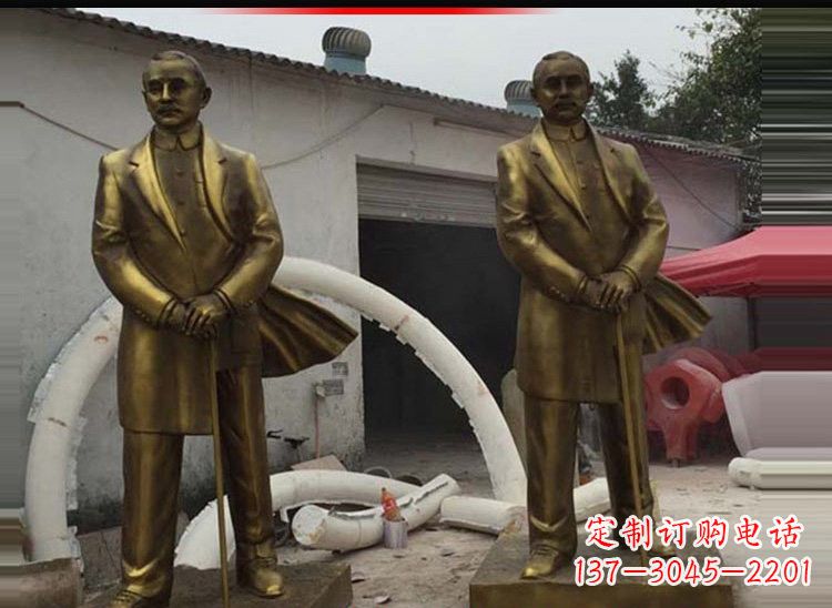 大同玻璃钢仿铜孙中山雕塑