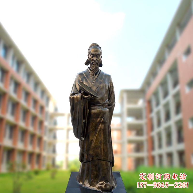 大同祖冲之雕像——传承校园历史的象征