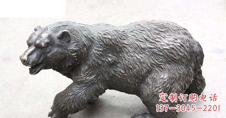 大同以玻璃钢制作的北极熊雕塑