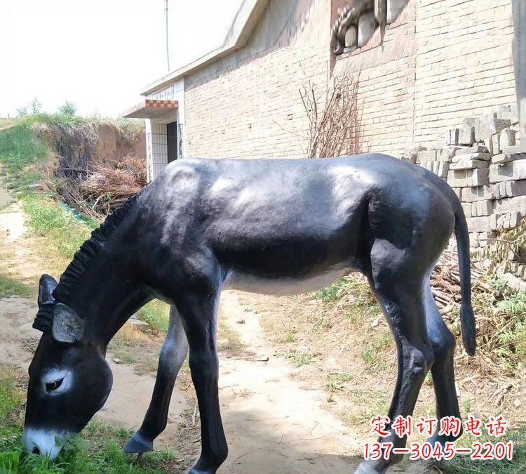 大同玻璃钢雕刻毛驴,传承传统文化
